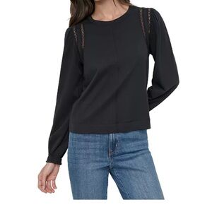 DKNY eyelet bracelet sleeve long sleeve top
